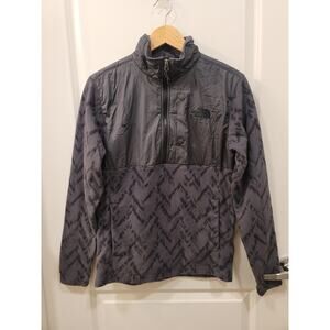 North Face Men's Hybrid Fleece Half Zip in Chevron Print